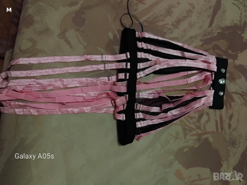 Боди с розови ленти, снимка 1