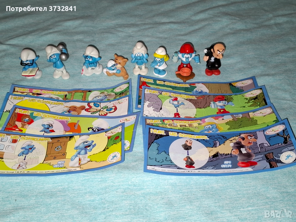 Киндер фигурки Смърфове от 2010 година Kinder, снимка 1