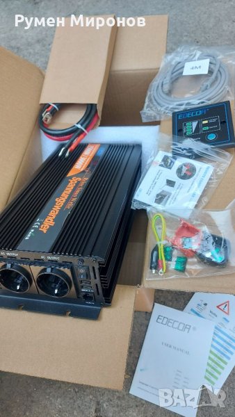 Продавам инвертор от 12 на 220 волта пълна синусоида за кемпер или каравана , снимка 1