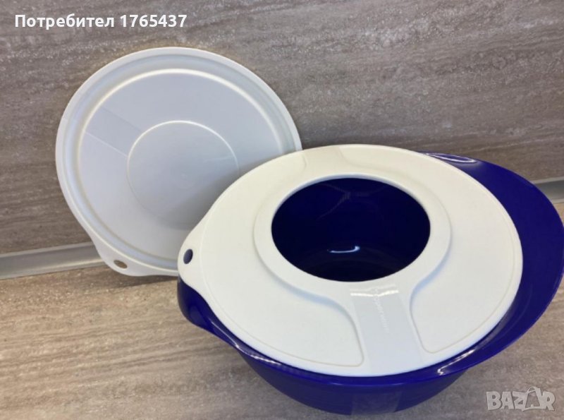 Купа Фантазия с допълнителен капак за смесване 3.5 л. Tupperware, снимка 1