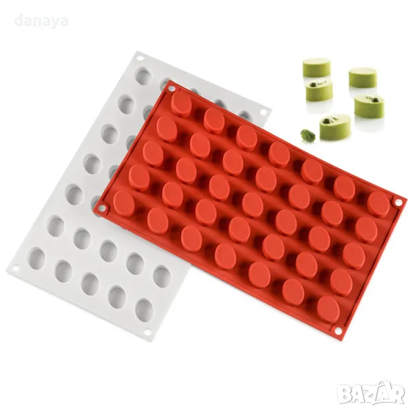 5525 Силиконова форма за жилибони яйца, 35 гнезда, снимка 1