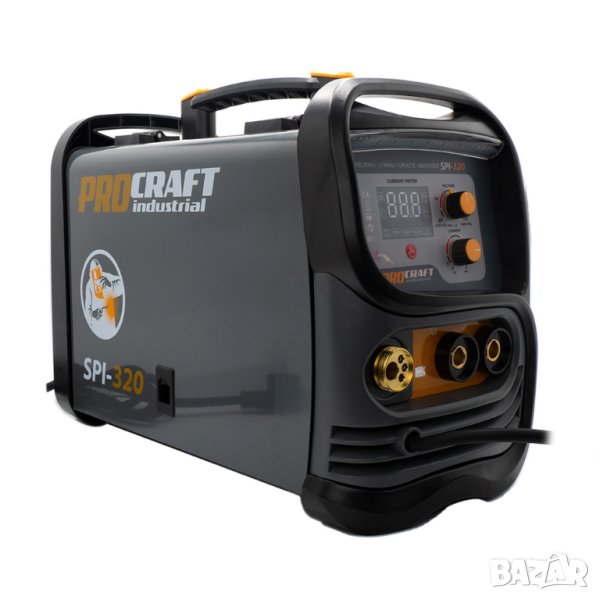 PROCRAFT Industrial SPI-320 Инверторен електрожен с телоподаващо устройство, снимка 1