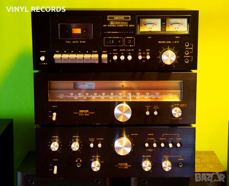 Японски HI-FI сет Nikko TRM-650 + FAM-650 + CTD-2200 – Класика за ценители!, снимка 1
