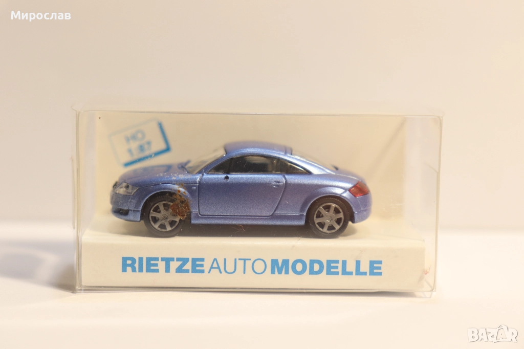 RIETZE 1/87 H0 AUDI ТТ ИГРАЧКА КОЛИЧКА МОДЕЛ, снимка 1