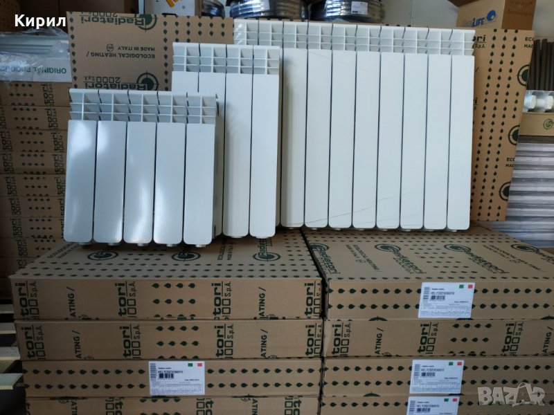 Helyos Н500 Италиански алуминиеви радиатори за водно парно, снимка 1