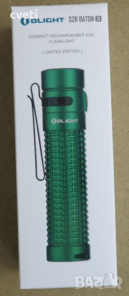 Фенер Olight S2R Baton II 1150lm - лимитирана серия, зелен, снимка 1