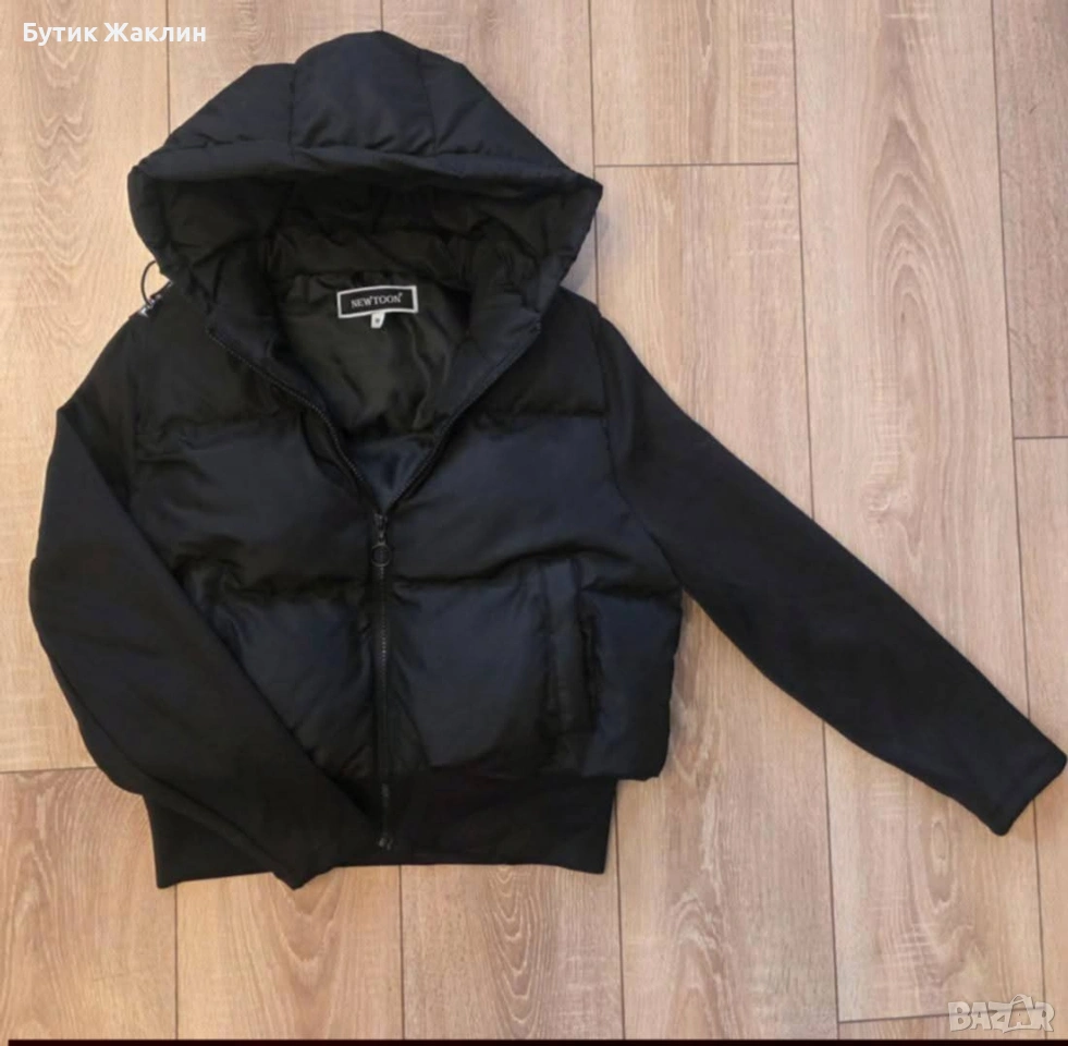 Дамско яке с ръкави от трико , снимка 1