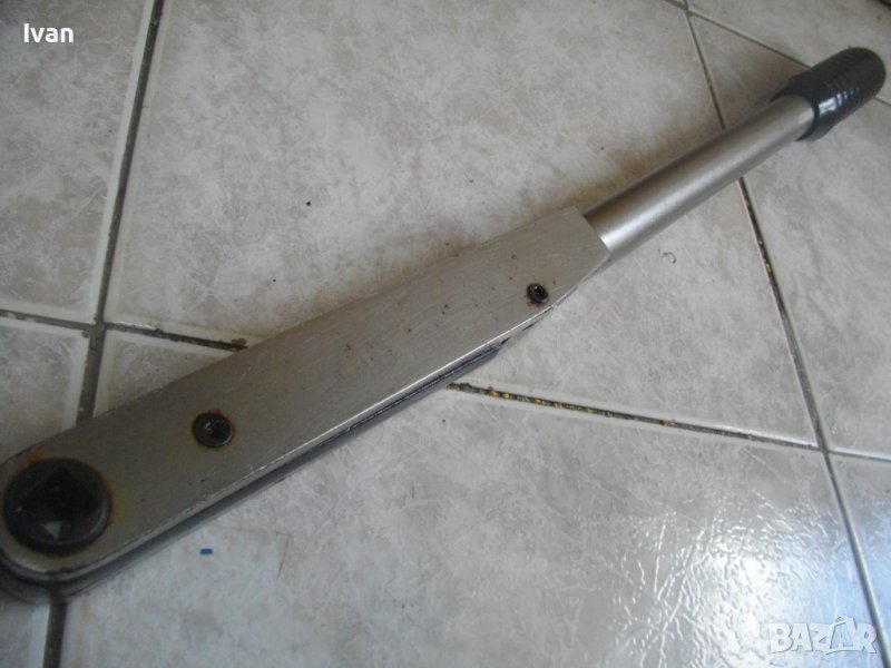 Английски 1/2 Захват 50-225 Nm-Динамометричен Ръчен Ключ-За Тежки Натоварвания-60см-2,0 кг-BRITOOL , снимка 1