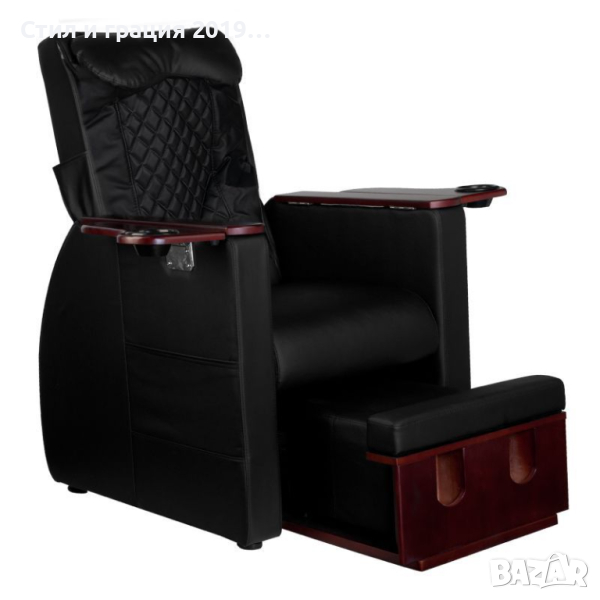Стол за педикюр Azzurro 101 с масаж - бежово/черно, снимка 1