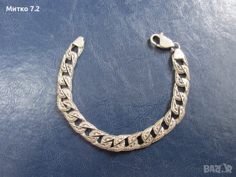 сребърна гривна - 20, снимка 1