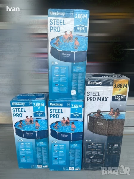 Басейн с метална рамка BESTWAY 366см, снимка 1
