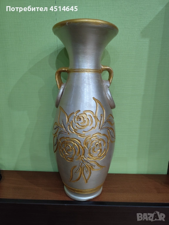 Ваза нова ръчно изработена 60/23 см, снимка 1