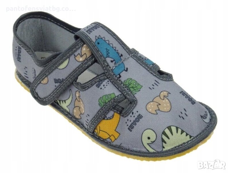 Детски пантофи "Barefoot" динозаври 21/33, снимка 1