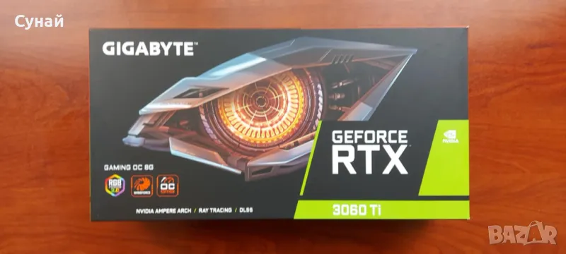 Gigabyte GeForce RTX 3060 Ti GAMING OC 8gb, снимка 1