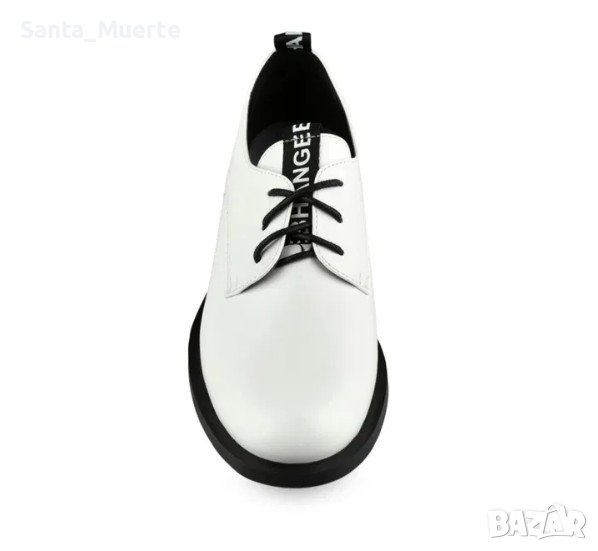 Нови Дамски елегантни бели обувки с ток, снимка 1