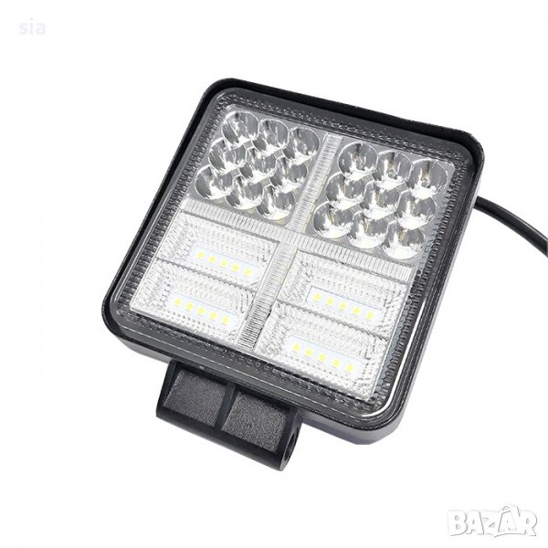 Диоден халоген, 114W, 10,8см., 6000К, 10-30V, черен , снимка 1