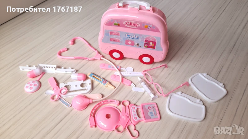 Детски лекарски комплект куфар с медински принадлежности, снимка 1