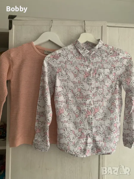 Пуловер и две ризи 8-10 год., снимка 1