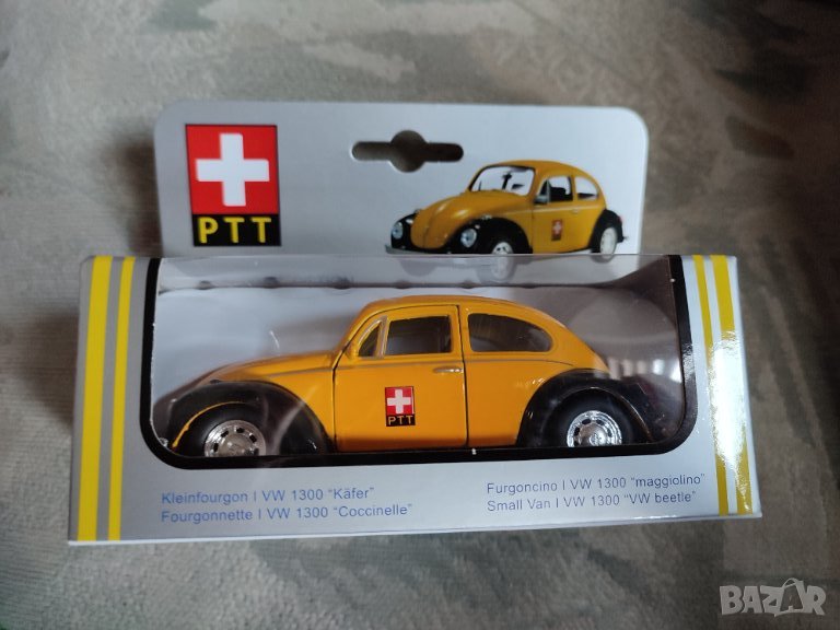  Нова швейцарска количка в опаковка Volkswagen ptt vw1300, снимка 1