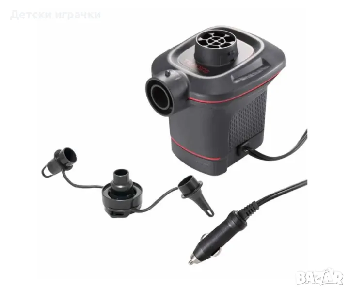 Електрическа помпа Intex, 12V, 650 л./мин, за надуваеми продукти, черна, снимка 1