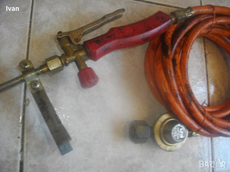 90см Газова Горелка За Покриви/Хидроизолации CFH с 5 м Маркуч и Редуциир Вентил-Оригинални-Отлична, снимка 1