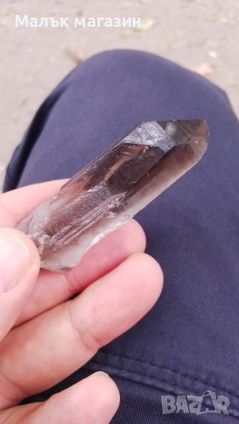 Кристал морион опушен кварц от Бразилия, снимка 1