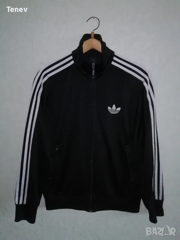 Adidas Originals Firebird Trefoil Black оригинално черно мъжко горнище Адидас ретро vintage , снимка 1