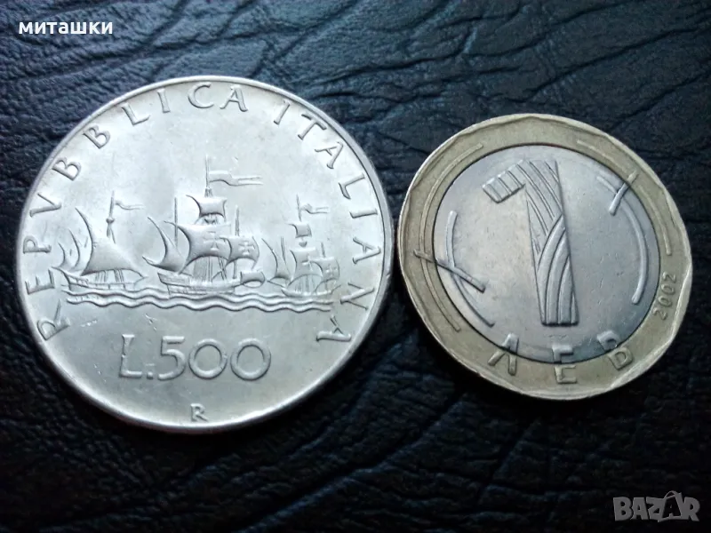500 лири 1966 година Италия сребро, снимка 1