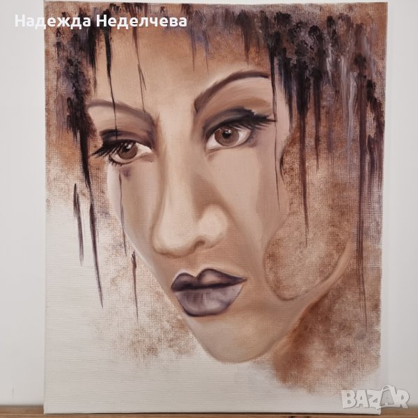 "Празнота" - авторска картина с маслени бои, снимка 1