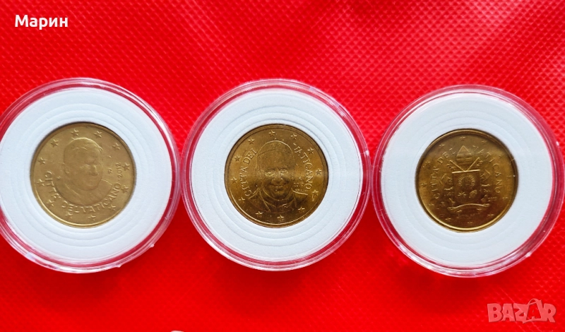 🪙 Колекционерски монети от Ватикана – 50 евро цента  , снимка 1