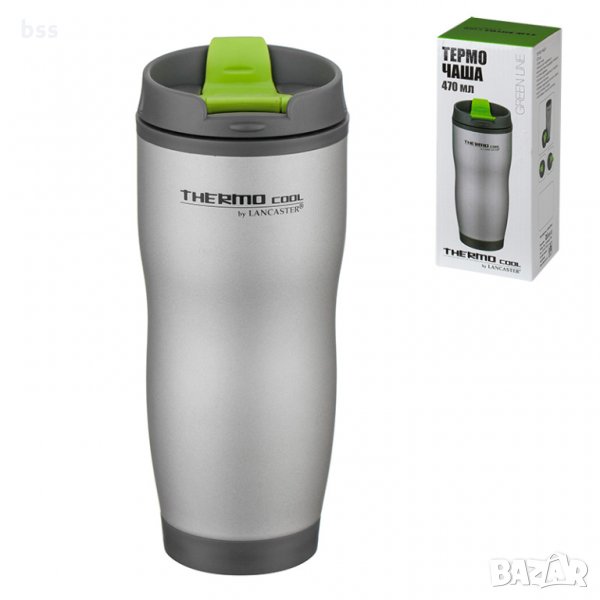 LT004: Термо чаша със зелено, снимка 1