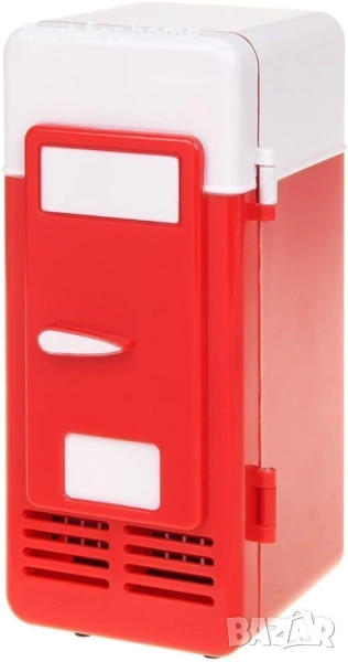 ThreeH  Мини червен USB хладилник, снимка 1