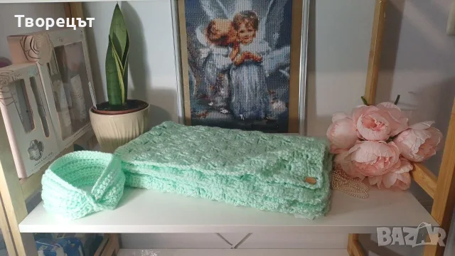 Нежни бебешки одеялца с размер 70/90см, снимка 4 - Други - 56448891