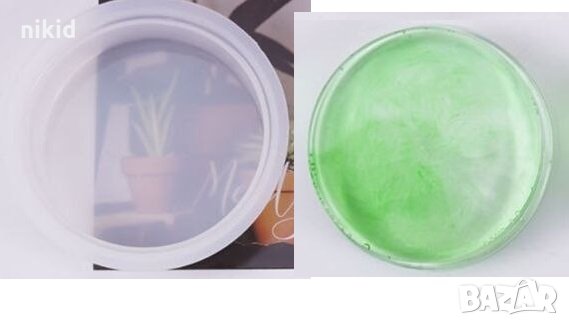 кръгла купичка купа кръг силиконов молд форма калъп фондан шоколад гипс смола декор, снимка 2 - Форми - 35448962