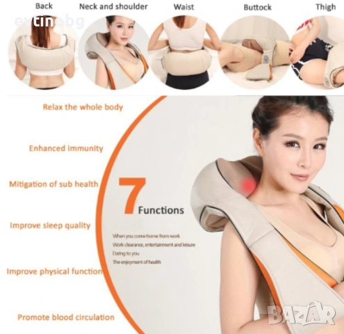 Шиацу масажор, снимка 4 - Масажори - 53927596