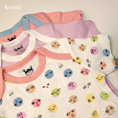 НОВИ! Комплект бодита 3 броя размери от 0 до 2 години, снимка 3 - Детски комплекти - 30145542