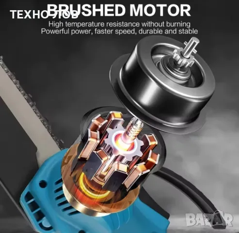 Акумулаторна лозарска ножица, верижен трион и телескопичен прът 3в1-48V+2батерии , снимка 7 - Градинска техника - 49645539