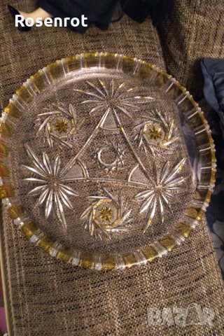 Бохемия кристален поднос  разпродажба 