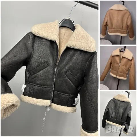 MANGO УНИКАЛНО  палто /яке с каракул 