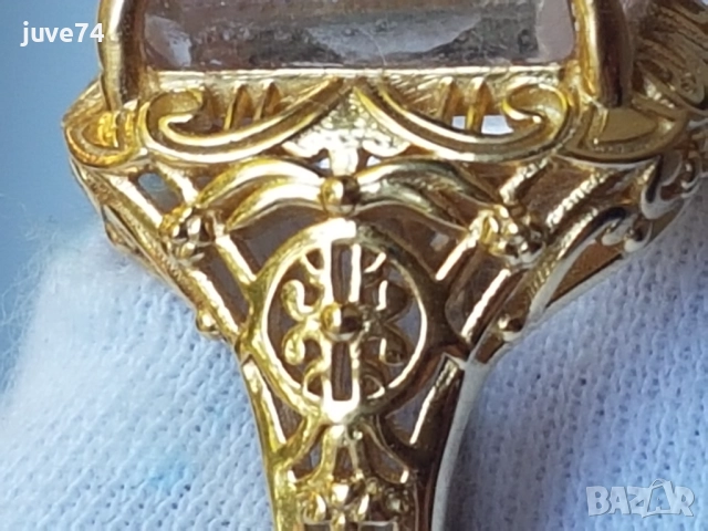 СРЕБЪРЕН ПРЪСТЕН С КУНЦИТ (АФГАНИСТАН) 11.54 кт.ФИЛИГРАН, снимка 3 - Пръстени - 51520200