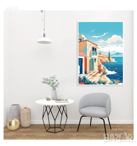 Рисуване по номера Пейзаж, снимка 2 - Картини - 52913925