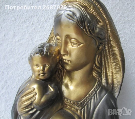  Красиво голямо пано за стена Света Богородица, майка с дете религия, снимка 8 - Пана - 28950117