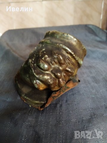 стар метален пепелник, снимка 4 - Антикварни и старинни предмети - 29987729