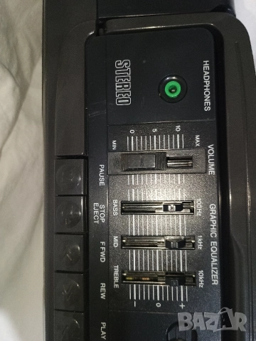 Радиокасетофон SANYO MW 717 AM/FM Stereo Boombox, снимка 5 - Радиокасетофони, транзистори - 52778586