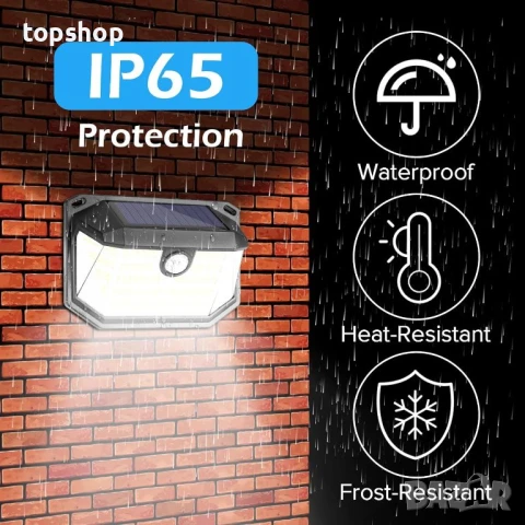 Соларни лампи Lenlun, IP65, 230 LED, сензор за движение, 4 броя, снимка 4 - Соларни лампи - 50569490