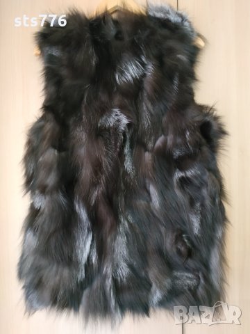 Нов елек от сребърна лисица, снимка 2 - Елеци - 31630366