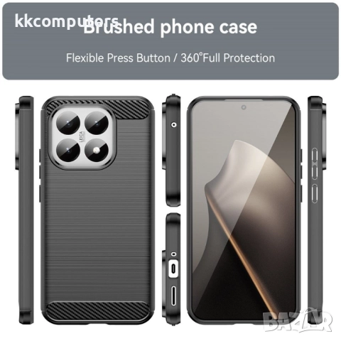 Удароустойчив TPU Калъф за Xiaomi 15T - Дизайн с Въглеродно Влакно, вкл. Протектор, 3 Цвята, снимка 10 - Калъфи, кейсове - 52390671