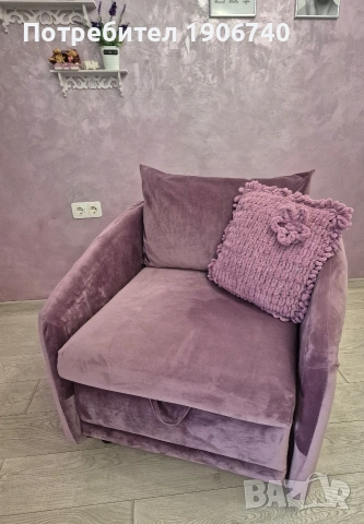 Разтегателен фотьойл , снимка 4 - Дивани и мека мебел - 53922727