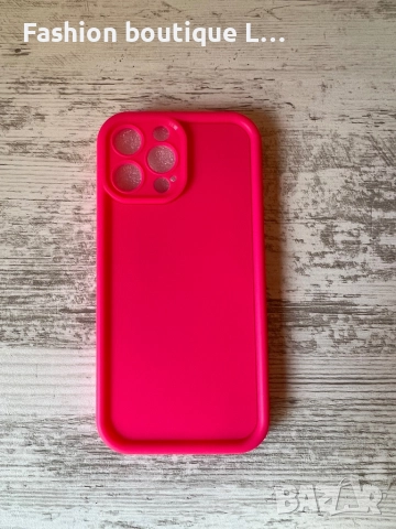 Кейс / калъф за айфон 13 про макс чисто нов цикламено розов материала гума силикон 🩷🩷🩷🩷