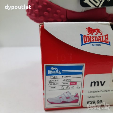 Детски маратонки Lonsdale Fulham, естествена кожа, размер 21.5 / стелка 13.5 см./.                  , снимка 8 - Детски маратонки - 39174943